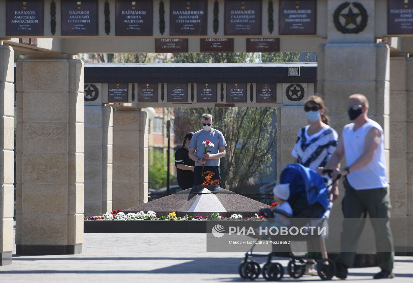 Празднование Дня Победы в городах России