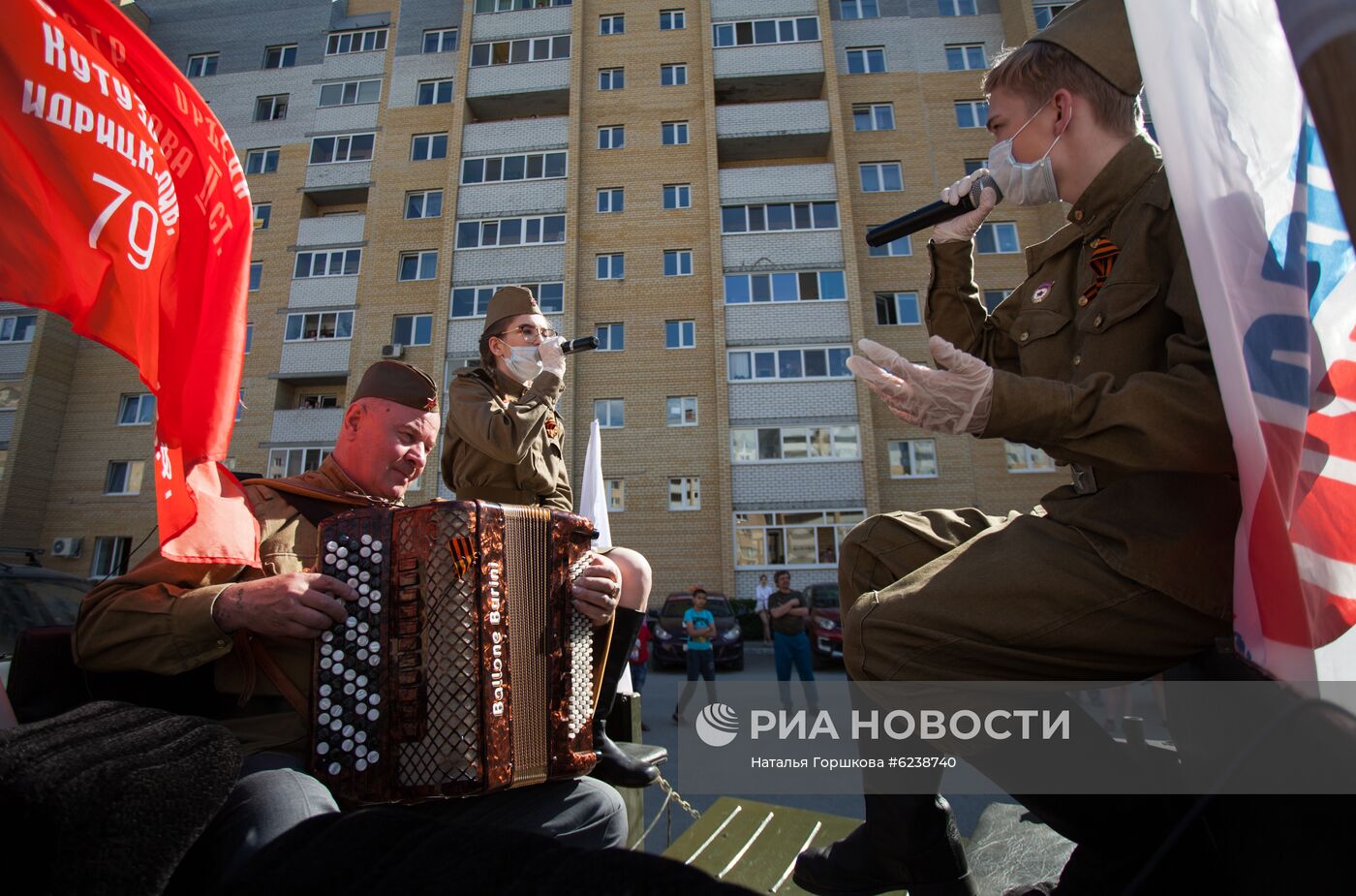 Празднование Дня Победы в городах России