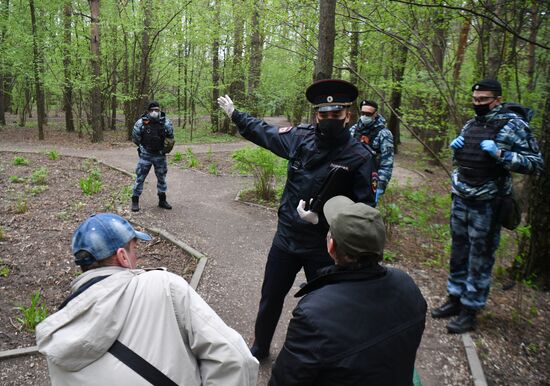 Патрулирование Москвы сотрудниками полиции