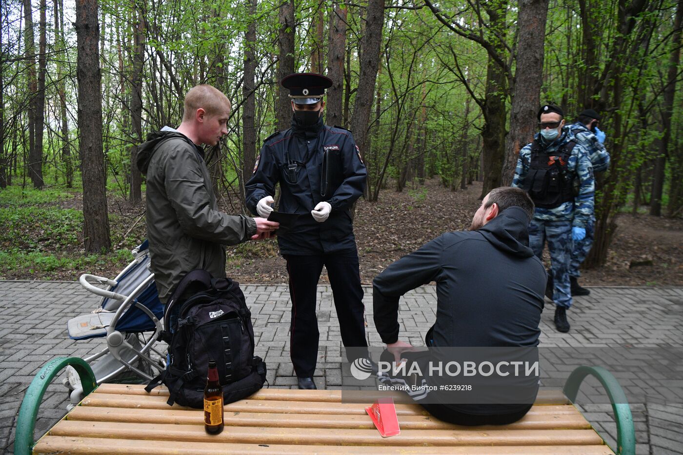 Патрулирование Москвы сотрудниками полиции