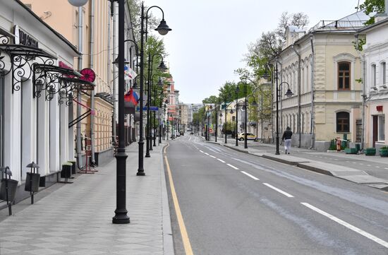 Москва во время режима самоизоляции жителей