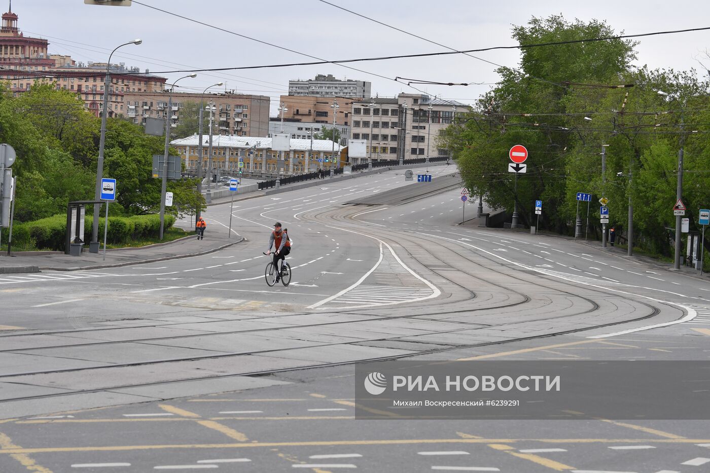 Москва во время режима самоизоляции жителей