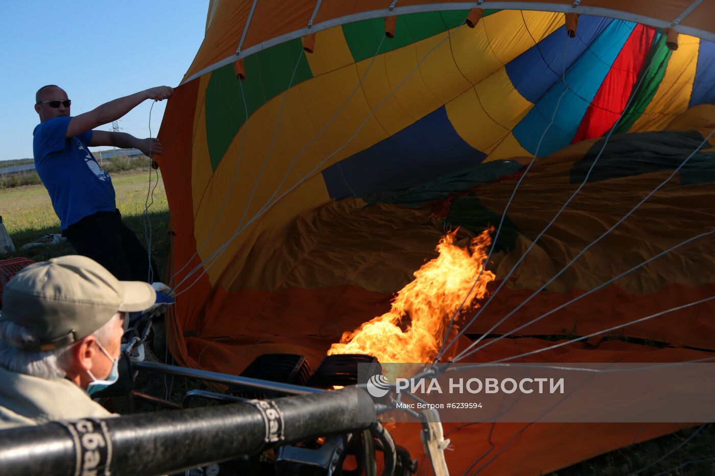 Запуск воздушных шаров в честь 75-й годовщины Победы