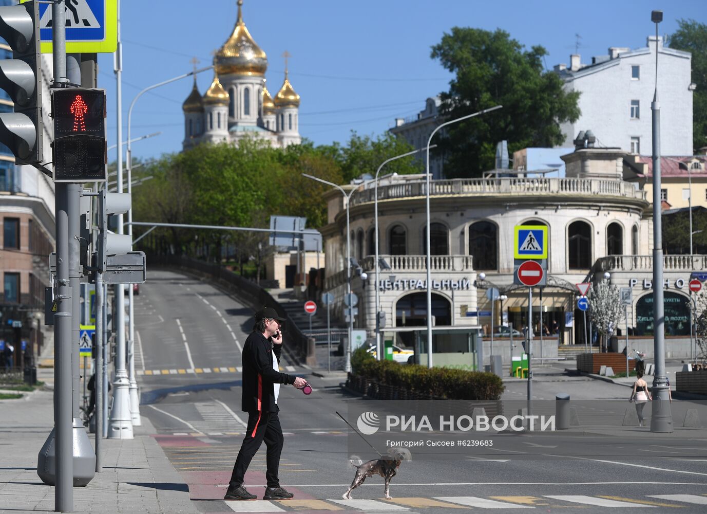 Москва во время режима самоизоляции жителей