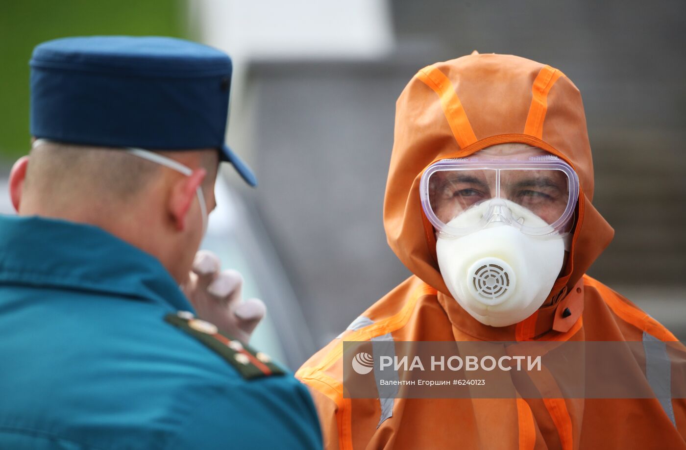 Пожар в больнице Святого Георгия в Санкт-Петербурге