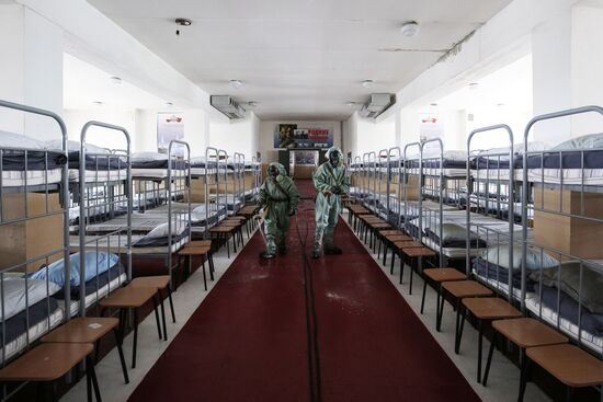 Дезинфекция военкомата в Краснодаре