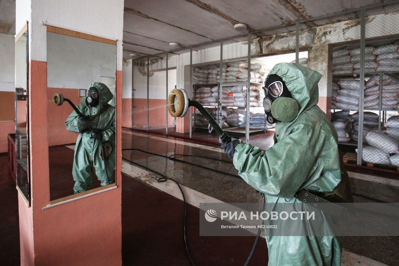 Дезинфекция военкомата в Краснодаре