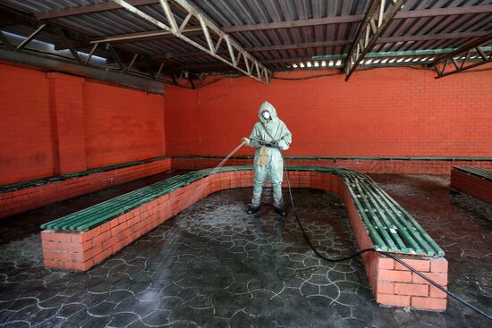 Дезинфекция военкомата в Краснодаре