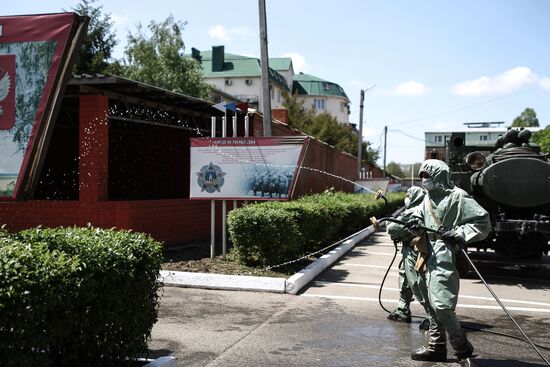 Дезинфекция военкомата в Краснодаре