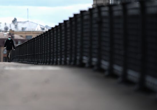 Москва во время режима самоизоляции жителей