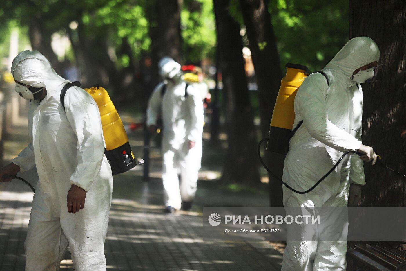 Дезинфекция национального парка в Кисловодске