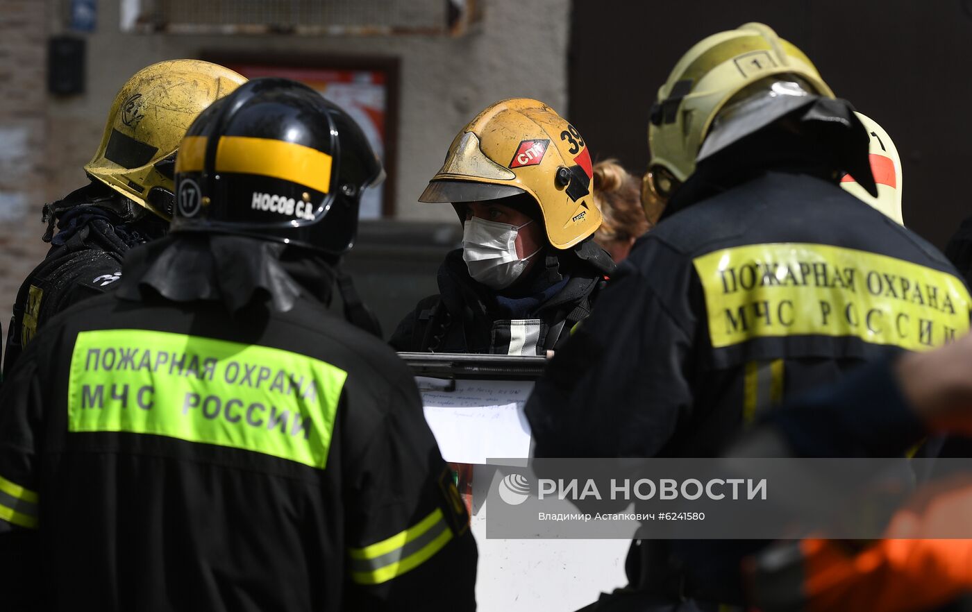 Пожар в жилом доме в Москве