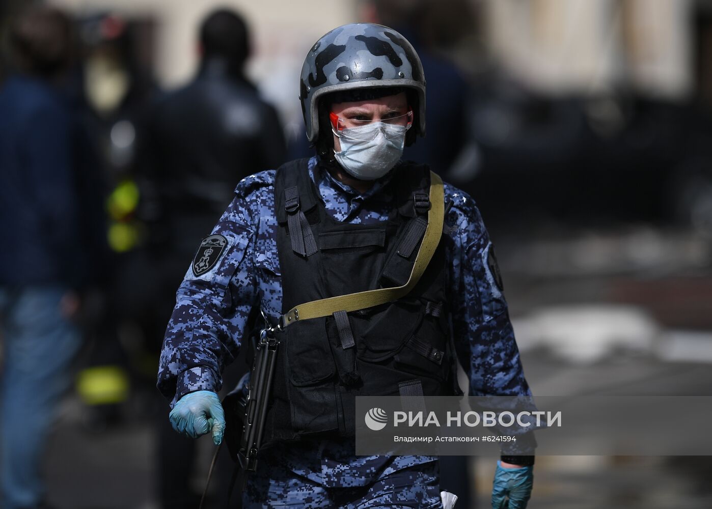 Пожар в жилом доме в Москве