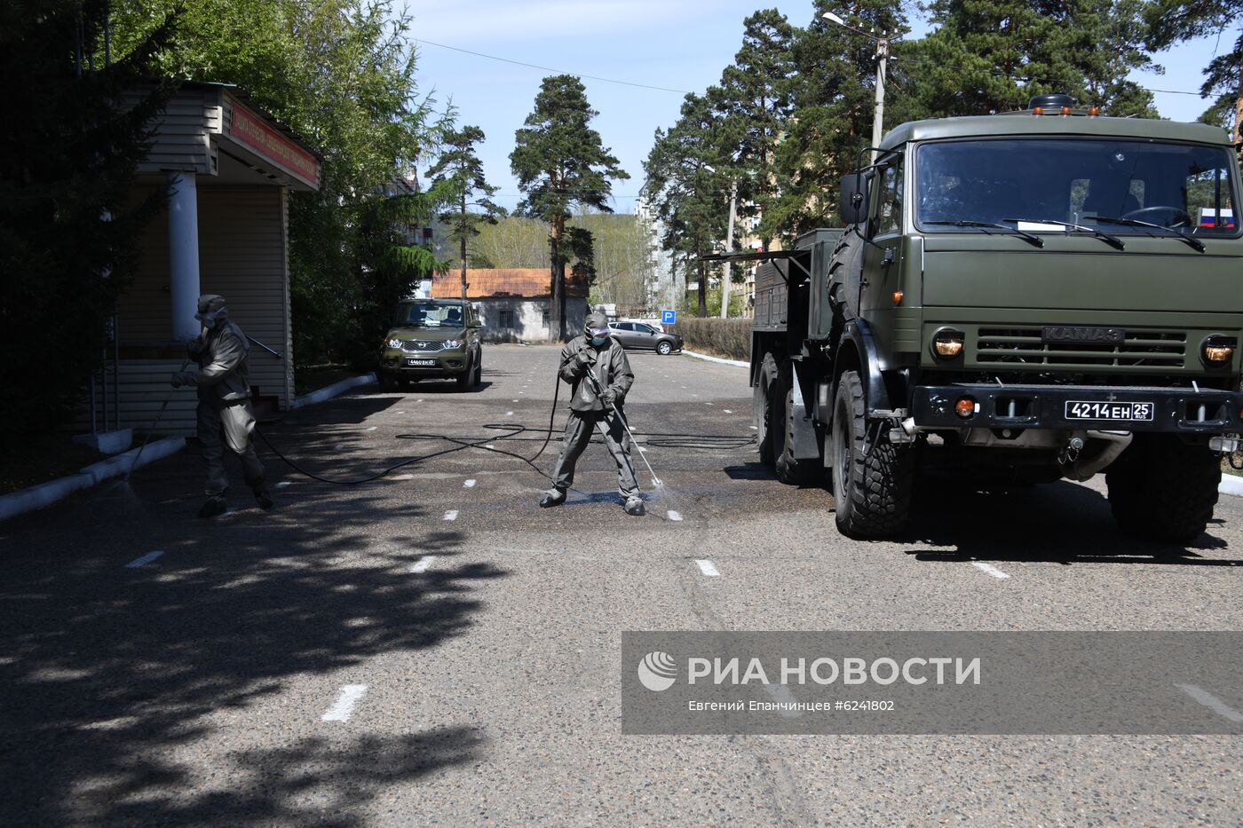 Дезинфекция военкоматов в городах России