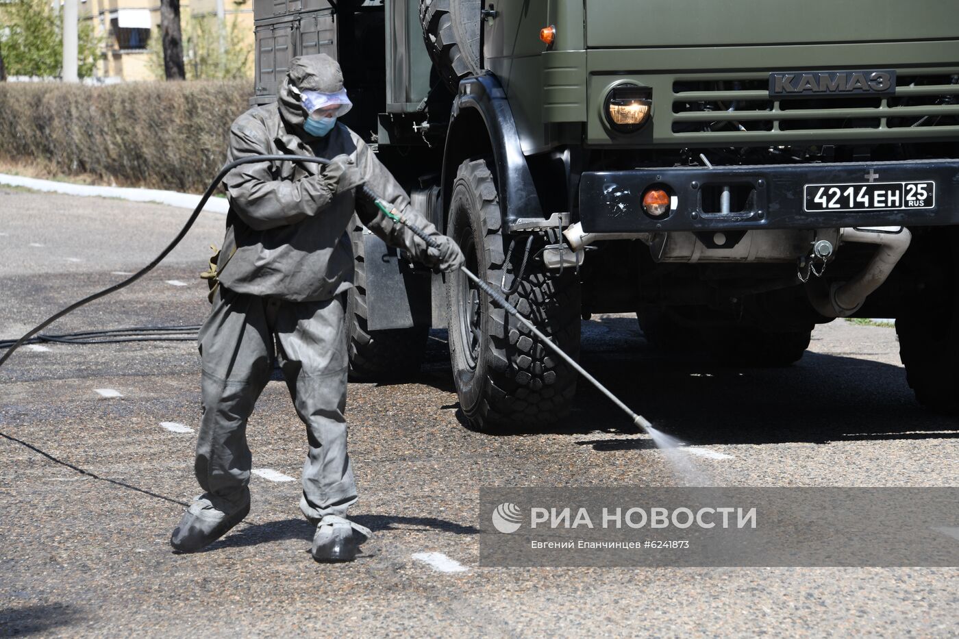 Дезинфекция военкоматов в городах России