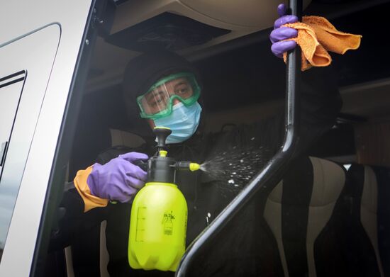 Работа общественного транспорта в Пятигорске