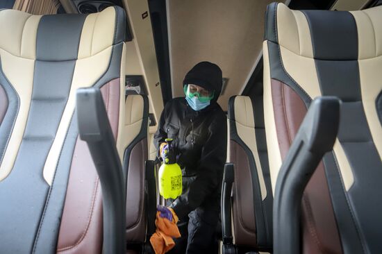 Работа общественного транспорта в Пятигорске