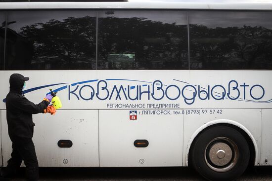 Работа общественного транспорта в Пятигорске