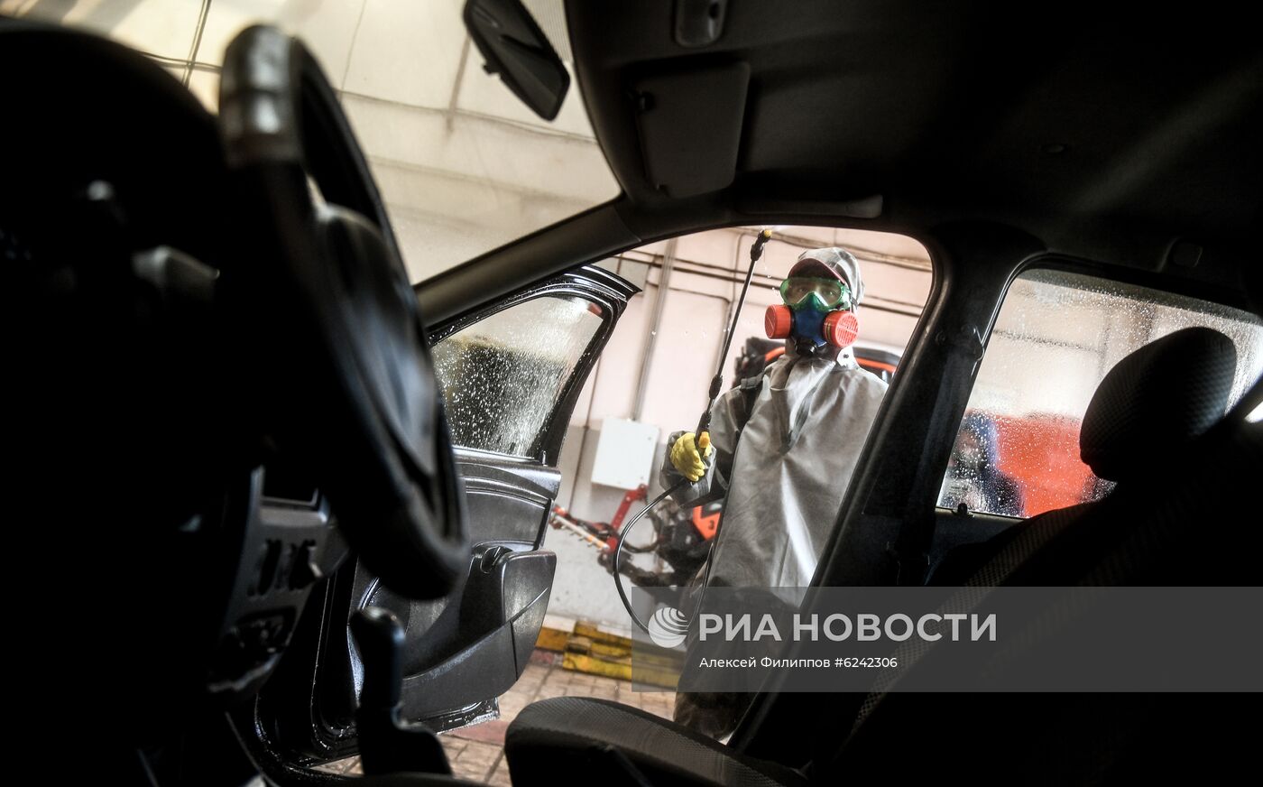 Дезинфекция дорожной техники в Москве 