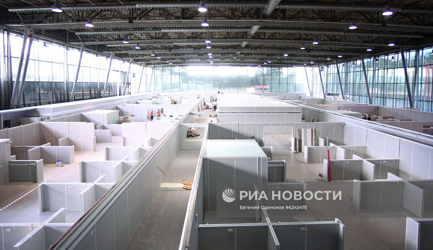 Строительство временных госпиталей для пациентов с COVID-19