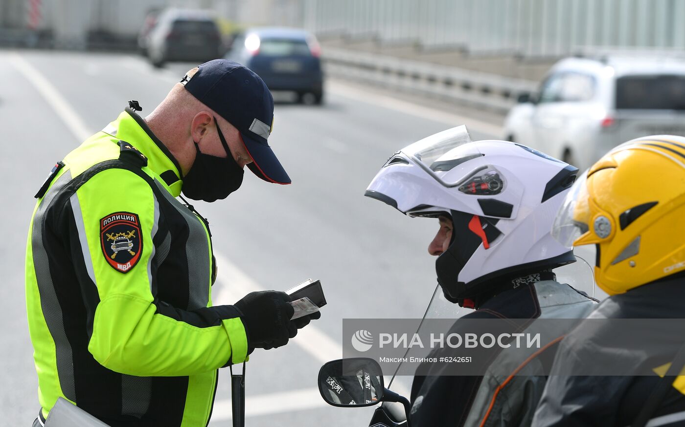 Работа мотополиции в период самоизоляции граждан