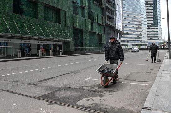 Москва во время режима самоизоляции жителей