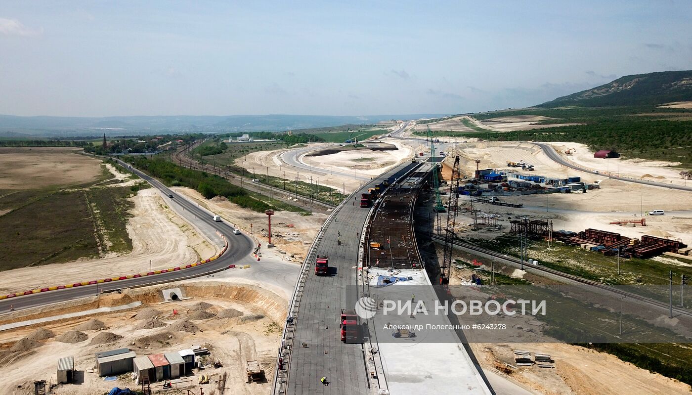 Строительство трассы "Таврида" в Крыму