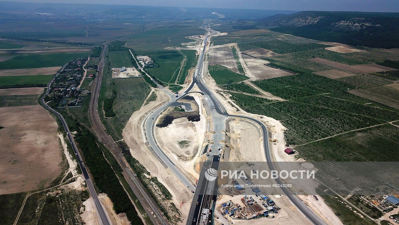 Строительство трассы "Таврида" в Крыму