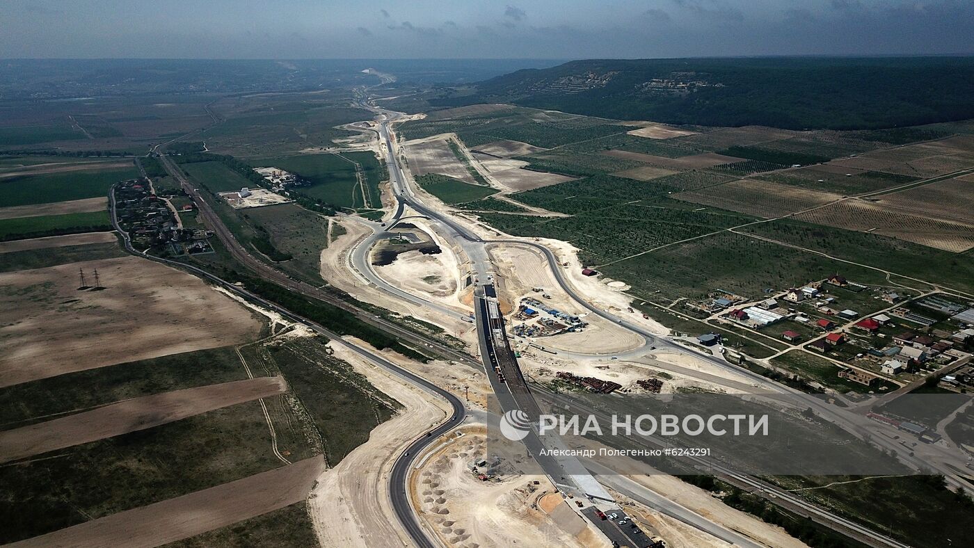 Строительство трассы "Таврида" в Крыму