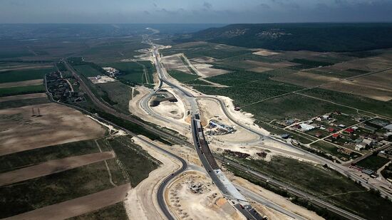 Строительство трассы "Таврида" в Крыму