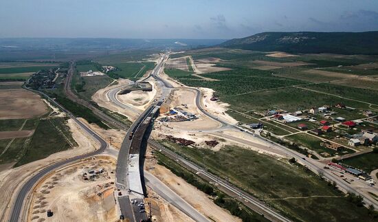 Строительство трассы "Таврида" в Крыму