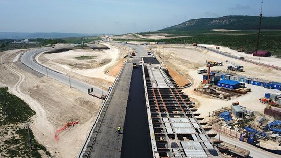 Строительство трассы "Таврида" в Крыму