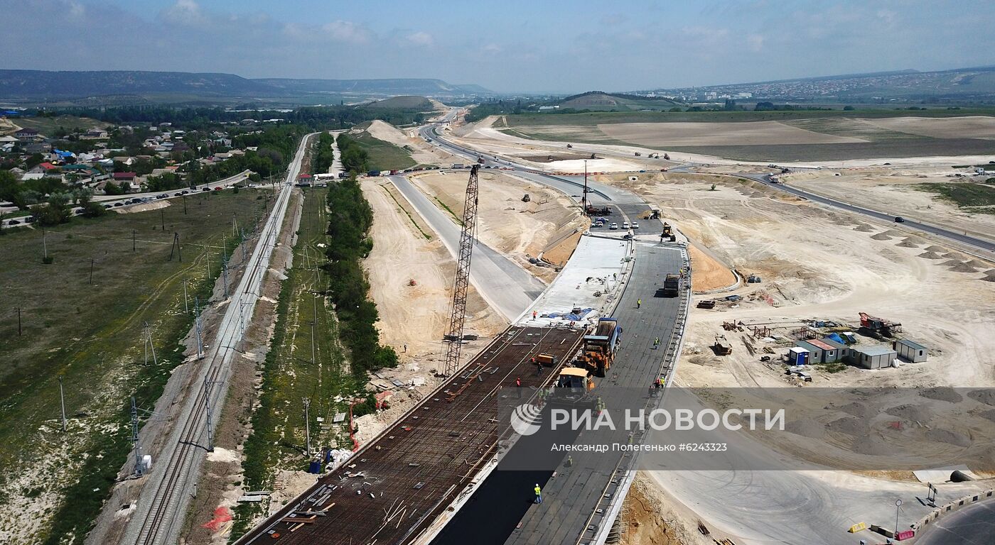 Строительство трассы "Таврида" в Крыму