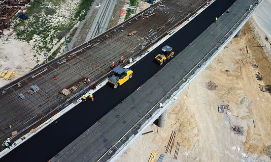 Строительство трассы "Таврида" в Крыму