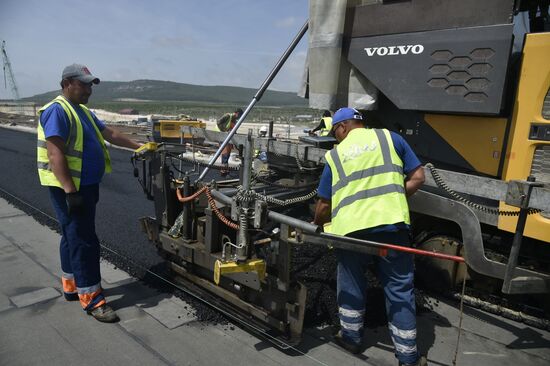 Строительство трассы "Таврида" в Крыму