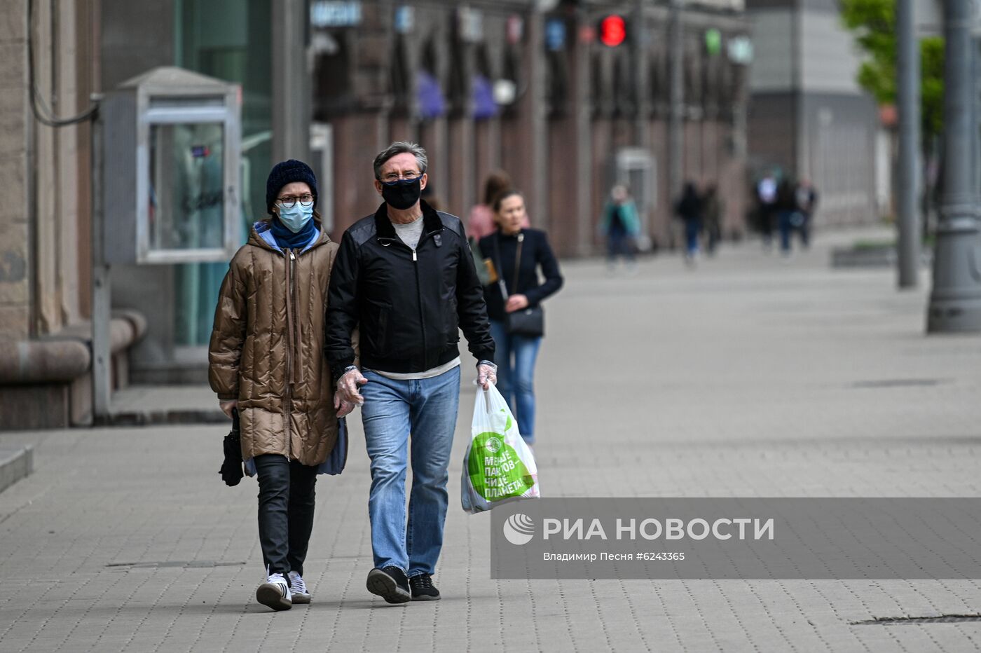 Москва во время режима самоизоляции жителей