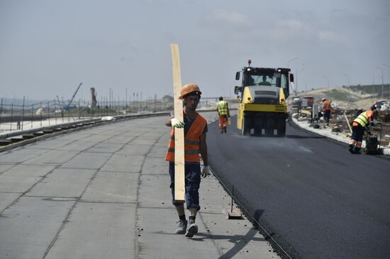 Строительство трассы "Таврида" в Крыму