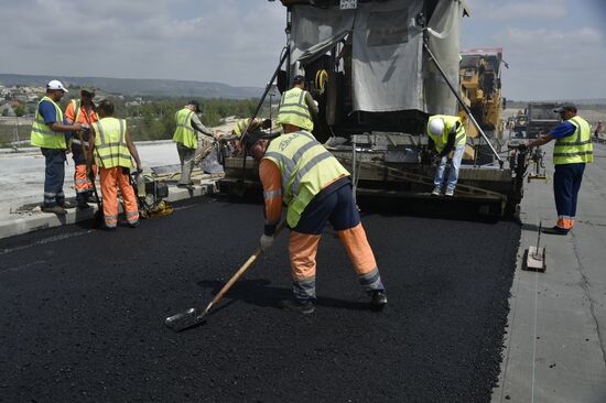 Строительство трассы "Таврида" в Крыму