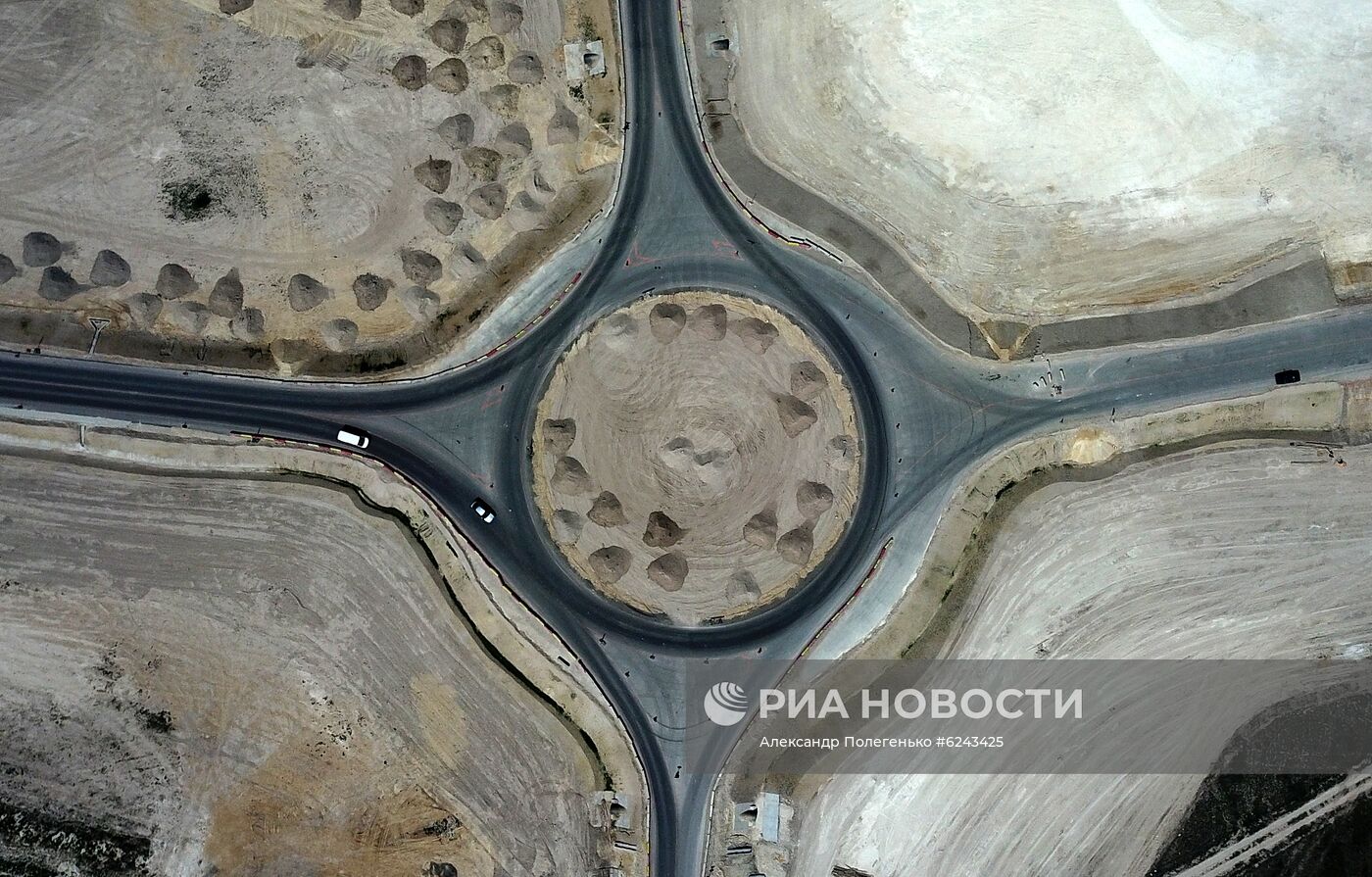 Строительство трассы "Таврида" в Крыму