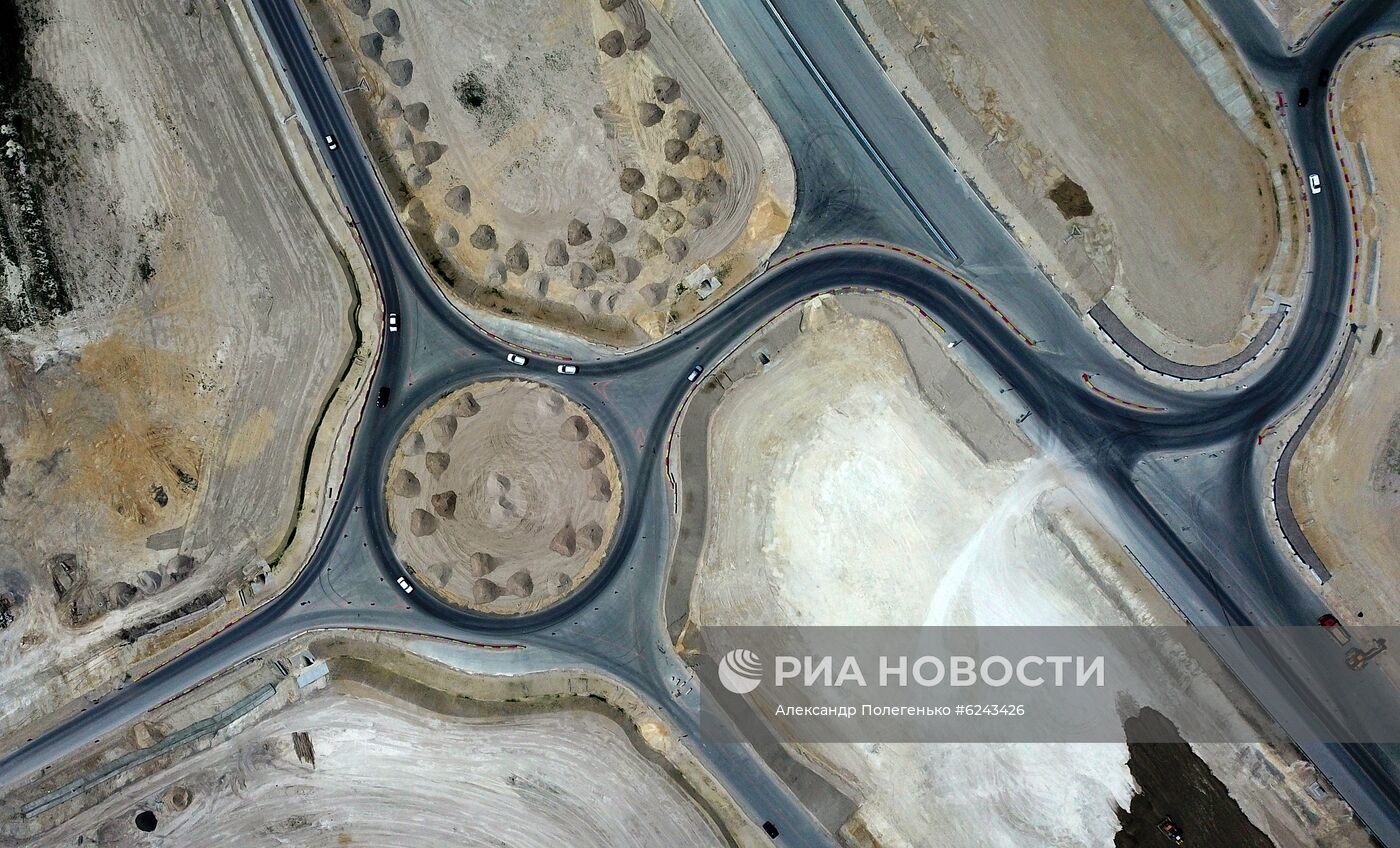 Строительство трассы "Таврида" в Крыму