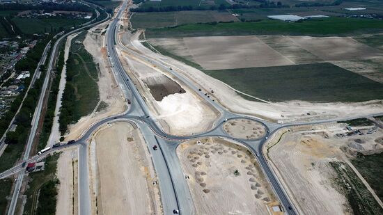 Строительство трассы "Таврида" в Крыму