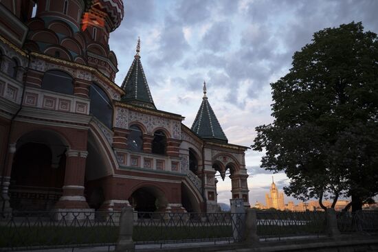 Москва во время режима самоизоляции жителей