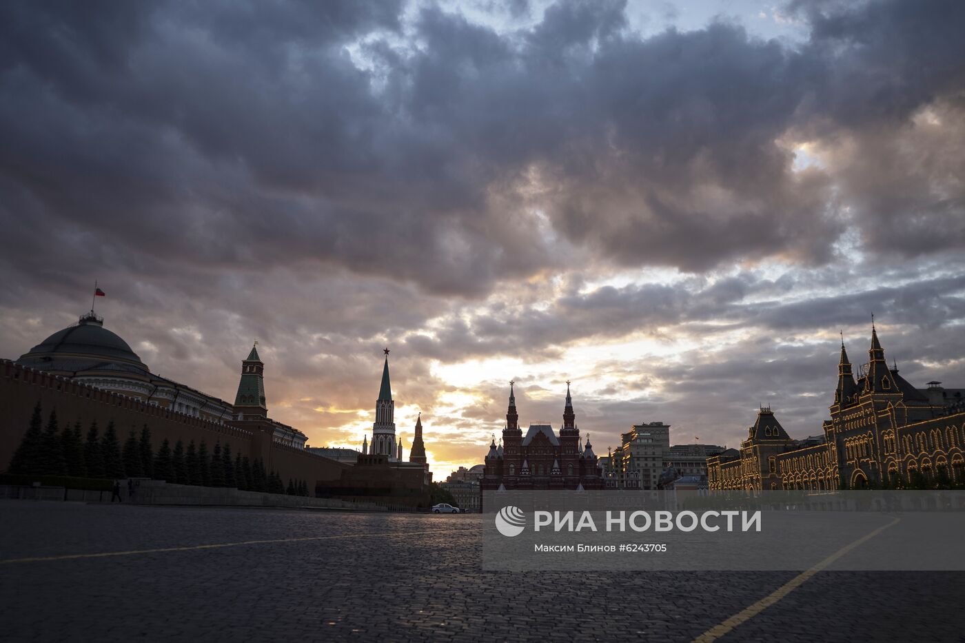 Москва во время режима самоизоляции жителей