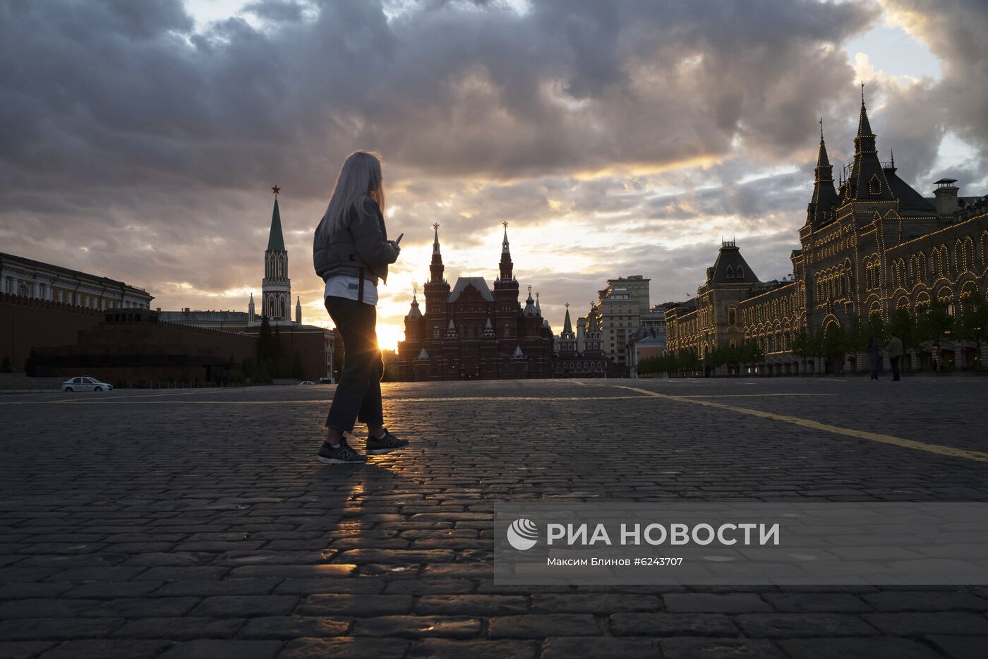 Москва во время режима самоизоляции жителей