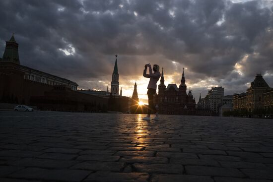 Москва во время режима самоизоляции жителей