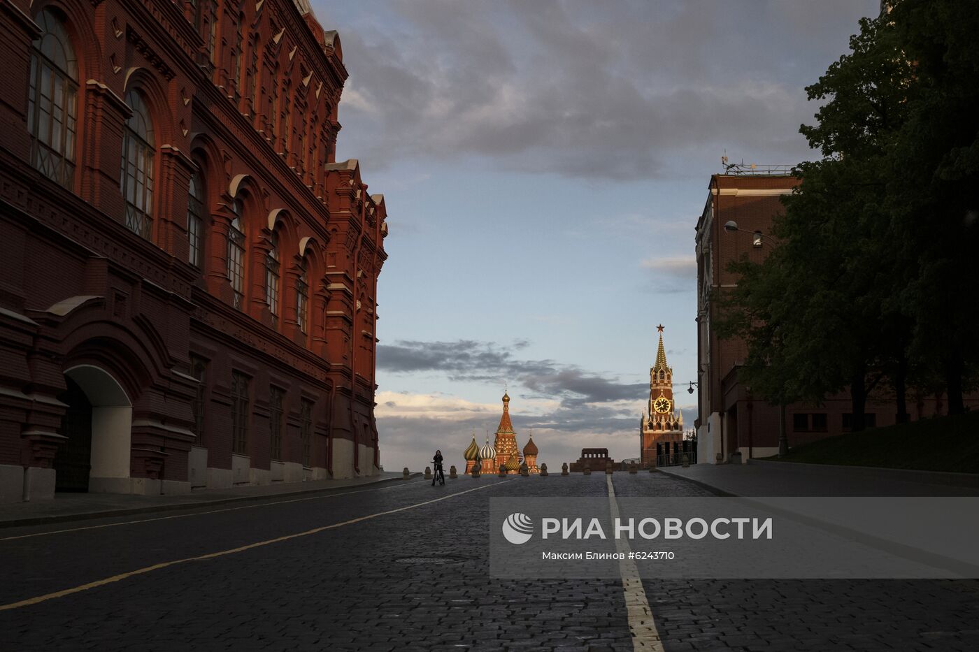 Москва во время режима самоизоляции жителей