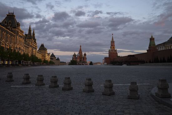 Москва во время режима самоизоляции жителей