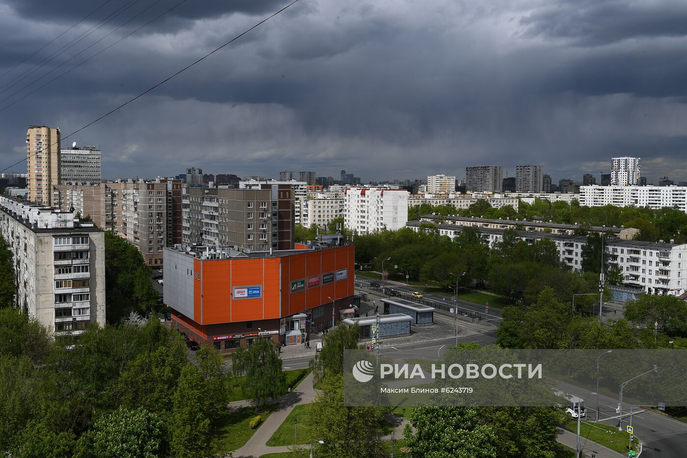 Москва во время режима самоизоляции жителей