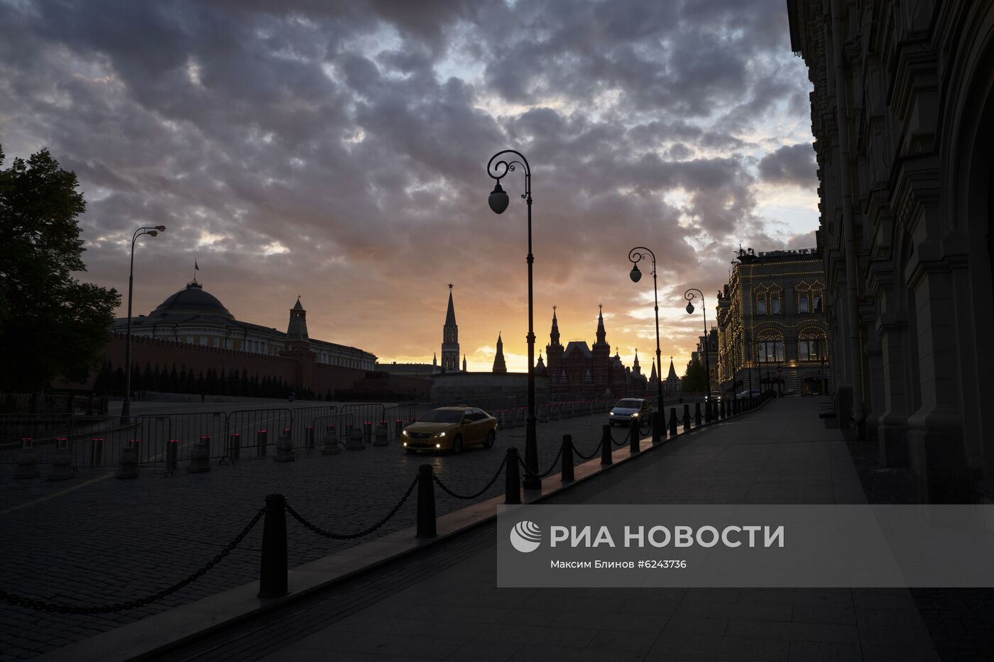 Москва во время режима самоизоляции жителей