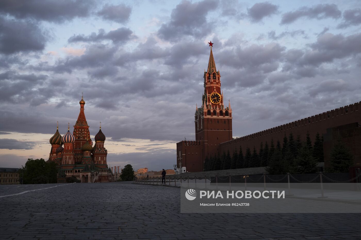 Москва во время режима самоизоляции жителей